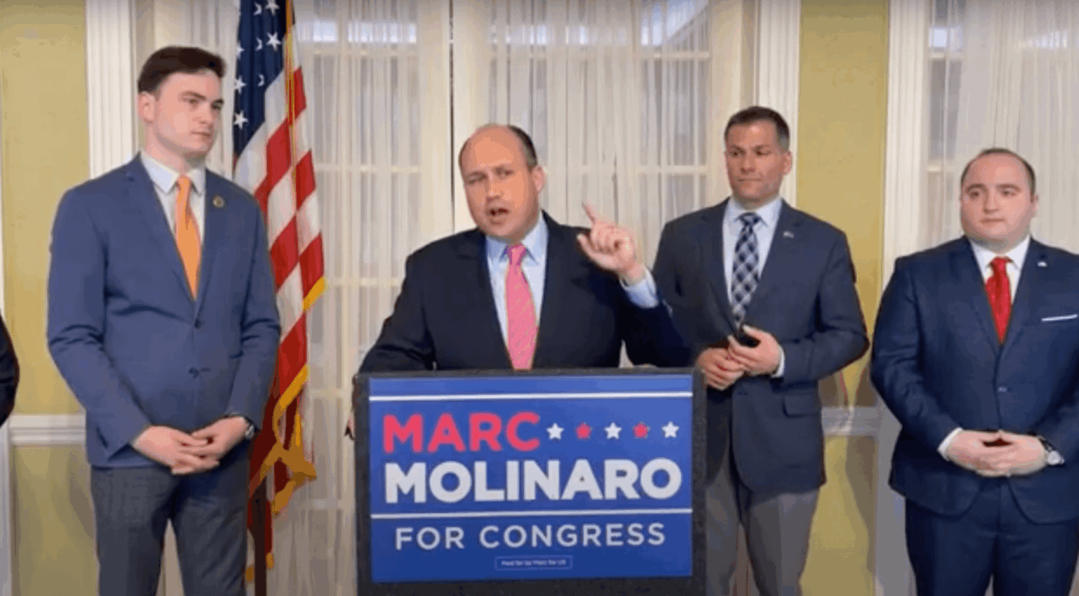 Chairman Langworthy, County Executive Molinaro, Sheriff Imperati Blast